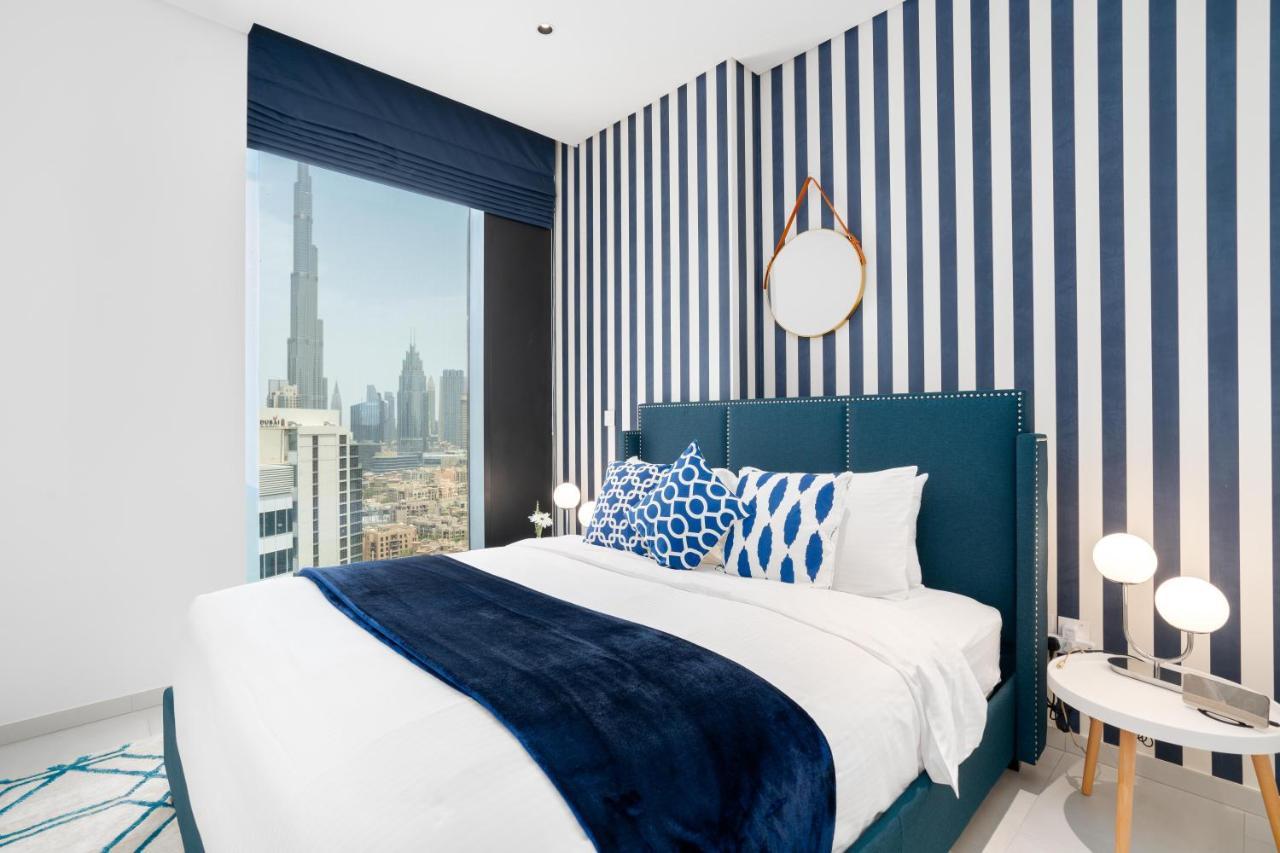 Ultimate Stay / 4 Beds / Burj Khalifa View / Ultra Modern / Business Bay Dubaj Exteriér fotografie